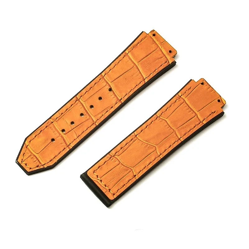 Bluejw Genuine Leather Watch Band Replacement for HB Big-bang Series, Crazy Horse Cowhide Strap 19mm x 26mm - Image 1