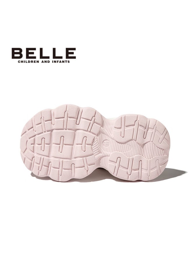 Belle Kids Sandals Summer Closed-toe Sports Beach Shoes Girls Princess Soft Sole First Walking Shoes Pink Size 37 - Image 4
