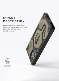 Urban Armor Gear UAG Monarch Pro Kevlar MagSafe Samsung Galaxy S24 ULTRA Case Cover [25 Feet Drop tested]  - Kevlar Elemental Green  - Image 3