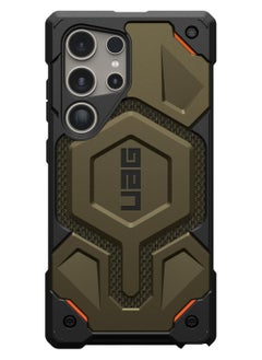 Urban Armor Gear UAG Monarch Pro Kevlar MagSafe Samsung Galaxy S24 ULTRA Case Cover [25 Feet Drop tested]  - Kevlar Elemental Green  - Image 5