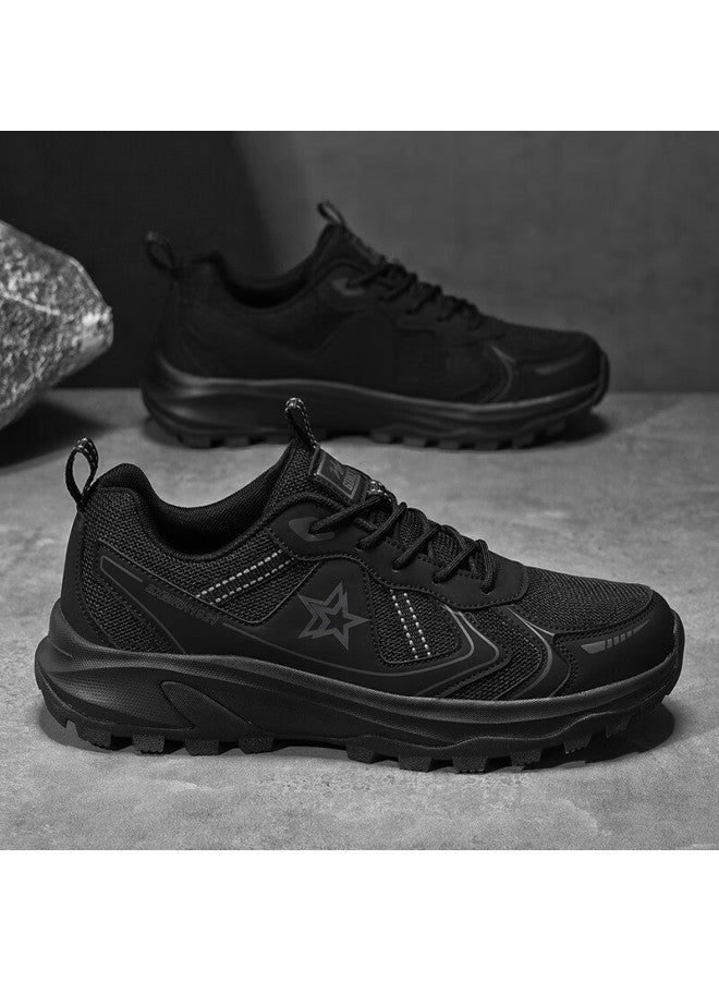 Double Star Men's Hiking Shoes Trail Running Mesh Breathable Non-slip Durable Travel Shoes - Image 1