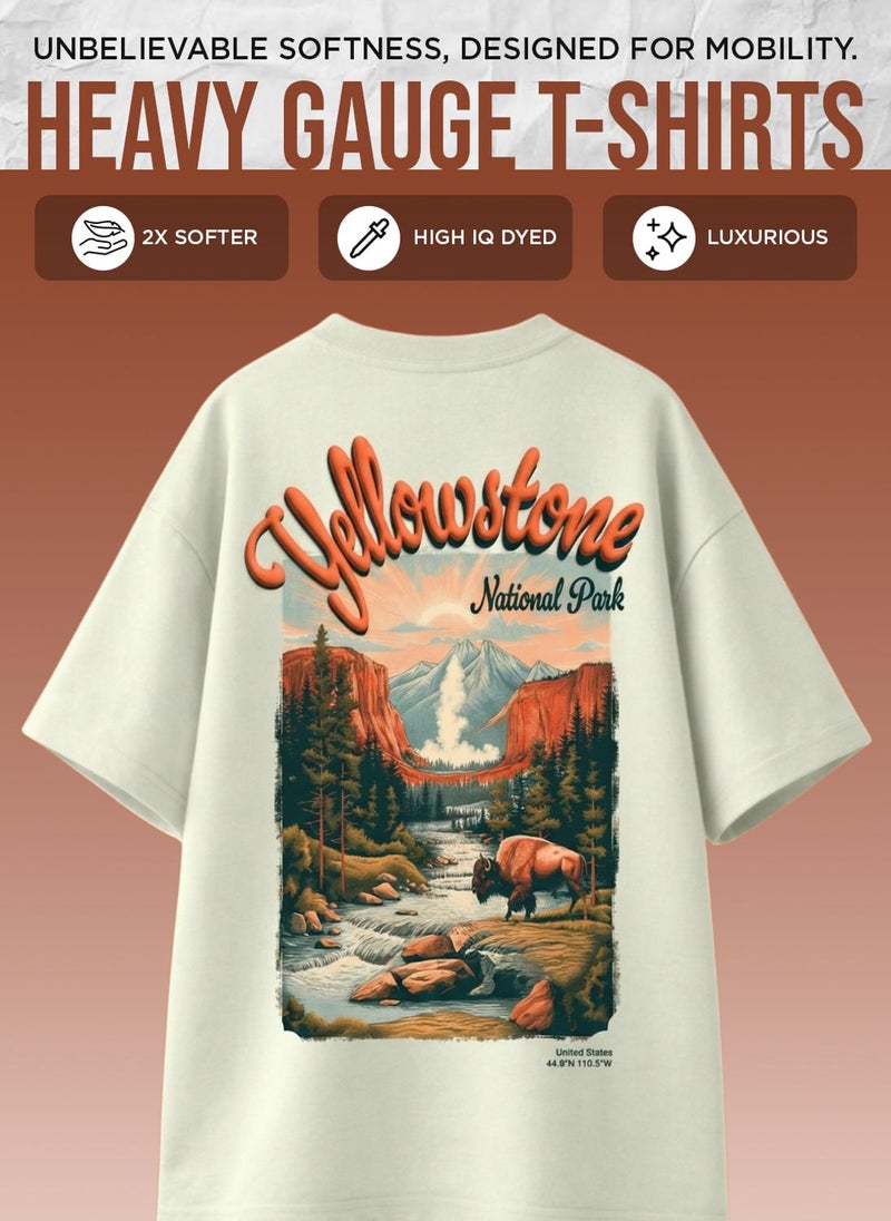 نوبيرو NOBERO Men's Premium Oversized Printed T-Shirt - Image 5