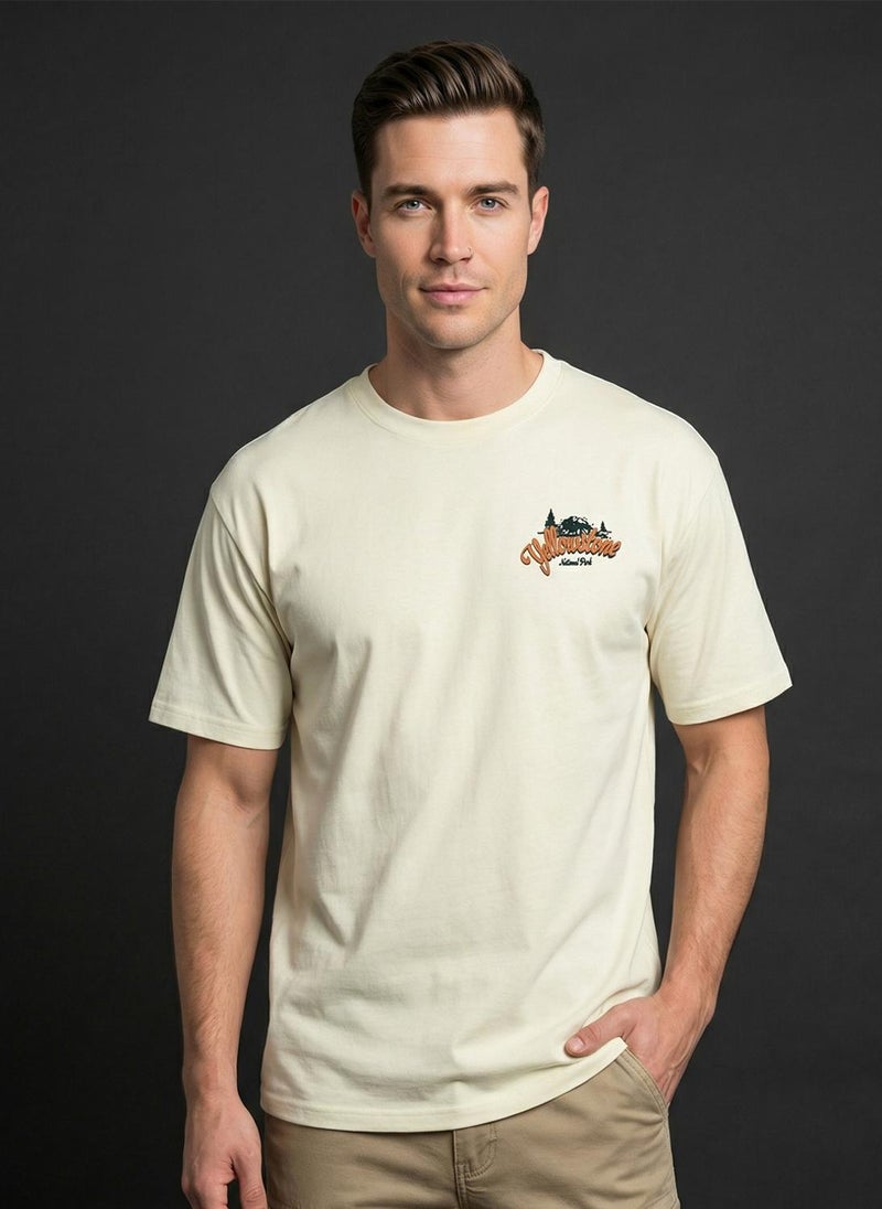 نوبيرو NOBERO Men's Premium Oversized Printed T-Shirt - Image 1