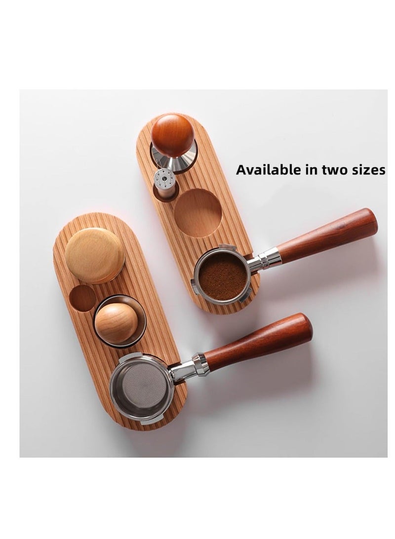 Espresso Tamping Station, Wooden Premium 3-in-1 Espresso Tamper Station, Distributor and Portafilter Holder, Coffee Station Organizer for Kitchen, Bar, Restaurant, Café, for 51mm/53mm  - Image 3