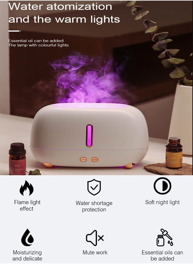 Colourful Flame Humidifier with Night Lights-Aroma Diffuser, Air Purifier and Essential Oil Machine 180 ML - pzsku/Z65DA4928A0841A0E0442Z/45/_/1701695647/43f4ca42-6e84-444e-b993-3c61a24cbd39