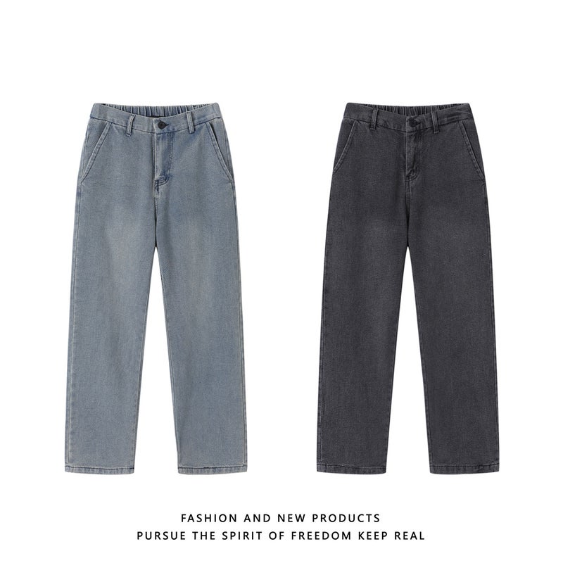 Tremolo Big Starry Sky Jeans Autumn Pants Winter Loose Straight A Generation Of Hair - Image 2