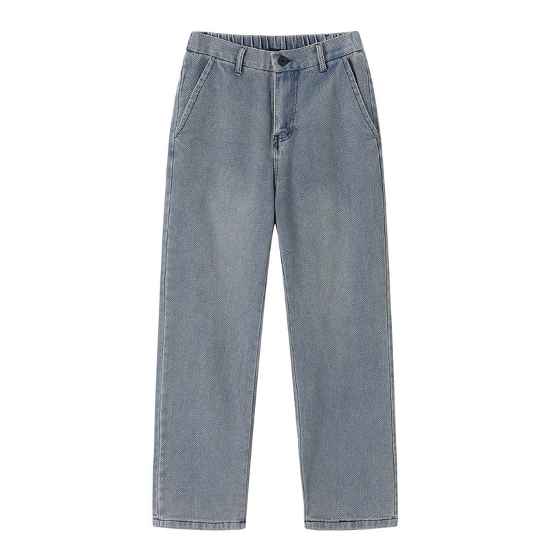 Tremolo Big Starry Sky Jeans Autumn Pants Winter Loose Straight A Generation Of Hair - Image 1