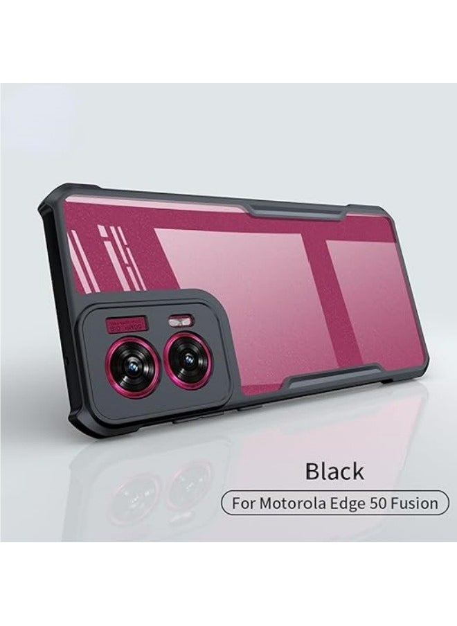 Compatible with Motorola Edge 50 Fusion 5G Case Transparent Phone Cover Shockproof Protective Shell Slim Clear Simple Phone Cases for Moto Edge 50 Fusion