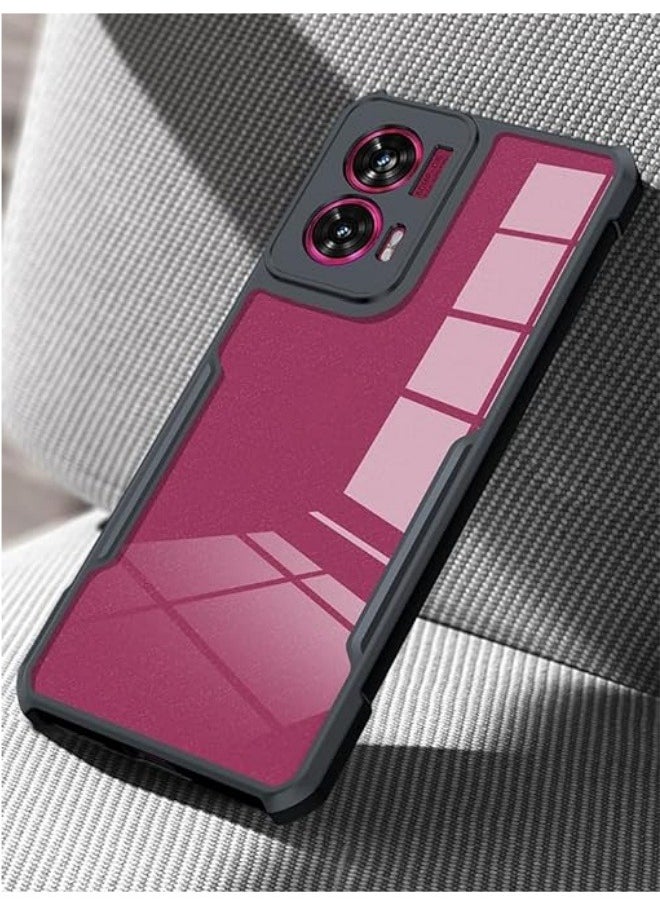Compatible with Motorola Edge 50 Fusion 5G Case Transparent Phone Cover Shockproof Protective Shell Slim Clear Simple Phone Cases for Moto Edge 50 Fusion