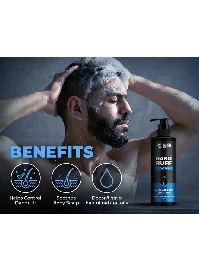 BEARDO Dandruff Control Sulphate Free Shampoo 200 Ml | Biotin | Climbazole | Menthol | Reduce Dandruff And Itchy Scalp - Image 3