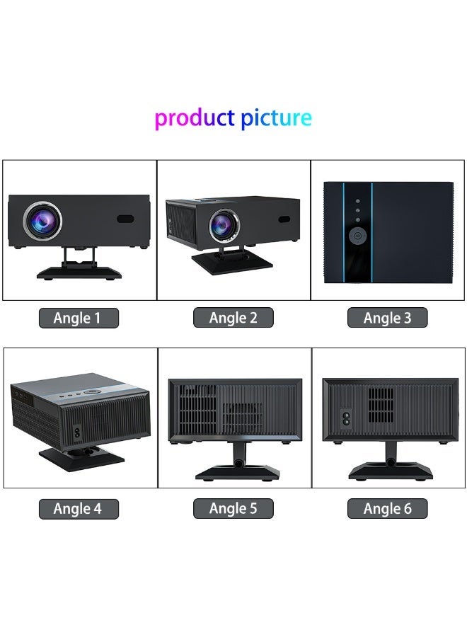 Xnano Classic Projector X6 H716 Full HD 4K 1080P Multifunctional Auto Focus, Auto Keystone Correction / Intelligent Obstacle Avoidance / Screen Automatic Alignment / 360°Rotation / Screen Mirroring / Two-Way Bluetooth / Unique Speaker Cavities / Multiple Compatible Interfaces Headset, TV Box, PC, iPad / Phone, PS4 / PS5, USB - Image 2