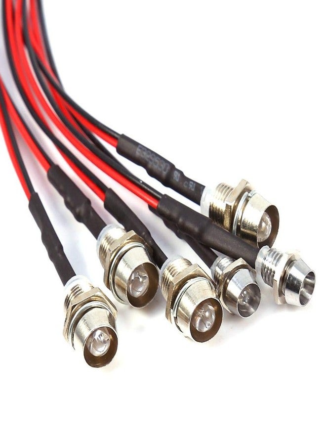 Dilwe 6 LED RC Car Light, 3-7V Headlight Taillight Set 5mm/3mm Diameter LED Light for 1/10 RC Model Car Truck - Image 2