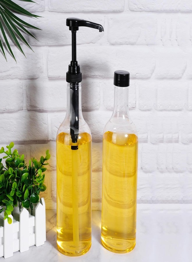 Maxdot 2 Pcs 25 oz Syrup Bottles with Pump Long Neck Bottles Plastic Syrup Pump Dispenser for Coffee Bar Accessories Home Party - Image 4