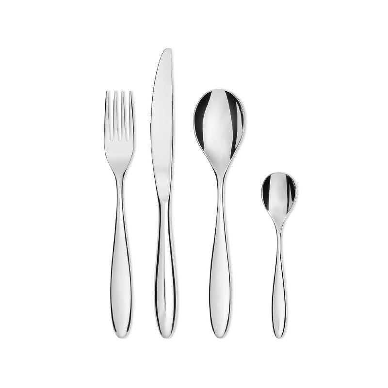 ALESSI Alessi  Mami SG38S24M  Design Flatware Set in 1810 Stainless Steel Mirror Polished 24 Pieces 