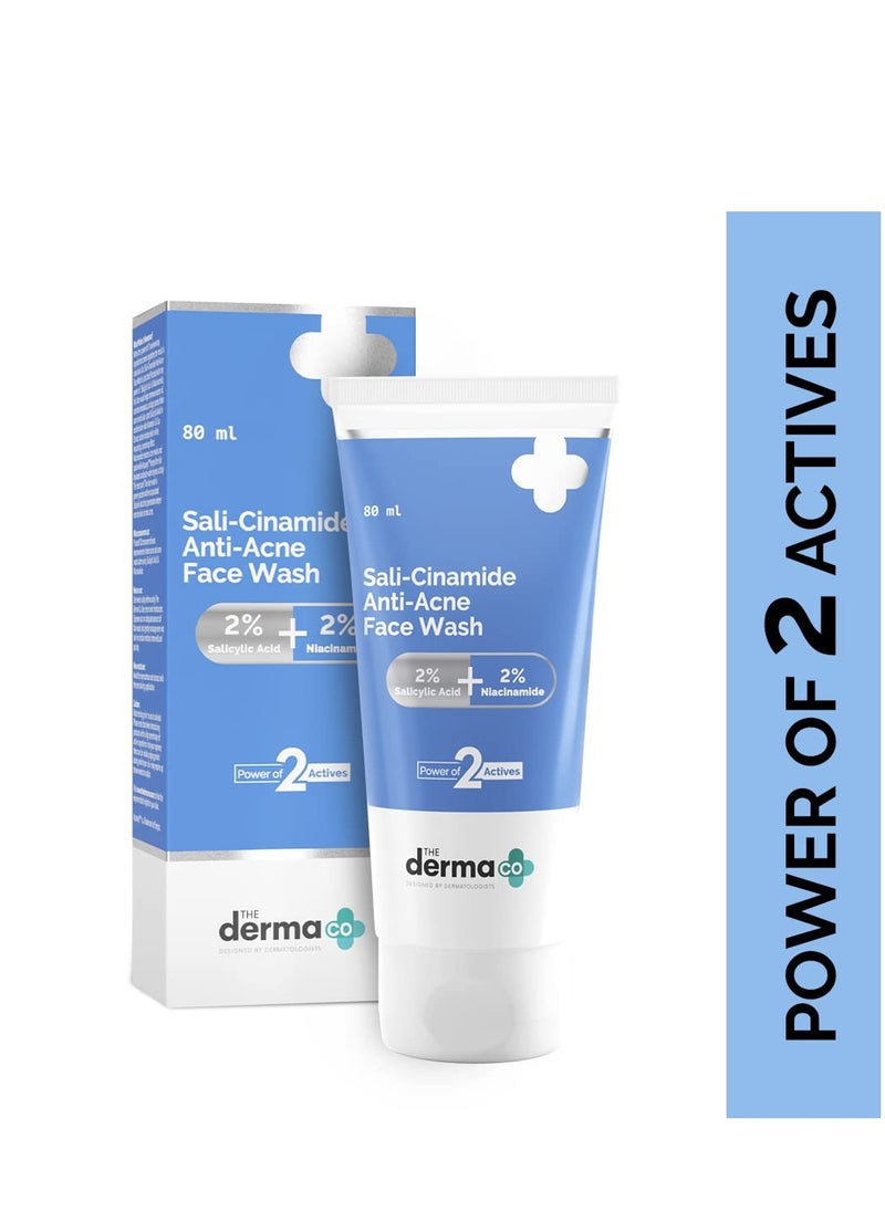 THE derma Co The Derma Co Sali Cinamide Anti-Acne Face Wash  With 2% Salicylic Acid & 2% Niacinamide Treats Active Acne & Fades Acne Marks  For Oily & Combination Skin  - Image 2