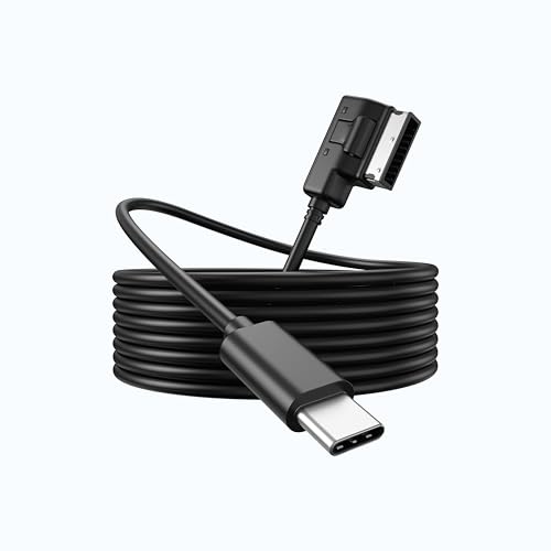 MUMUMAB USBC to AMI MMI Aux Cable for iPhone 16 iPhone 15 and Other Type C Devices Compatible with VW Audi A3A4A5A6A7A8S4S6S8Q5Q7R8TT 2011201633FT - Image 1