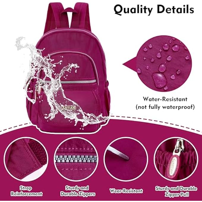 AOTIAN Nylon Lightweight Sturdy Little Casual Backpack 7 L - Image 4