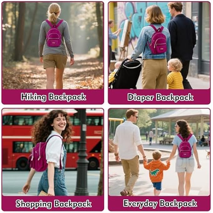 AOTIAN Nylon Lightweight Sturdy Little Casual Backpack 7 L - Image 5