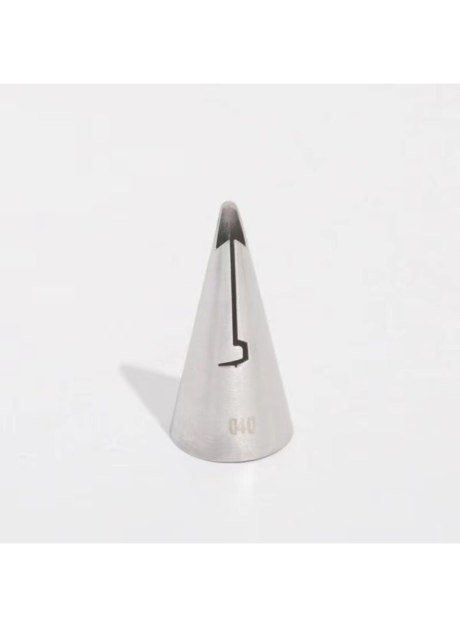 Korean Style Skirt Piping Mouth Barbie Pleated Skirt Piping Mouth 304 Stainless Steel Baking DIY Tool Small-Specifications:040 - Image 1