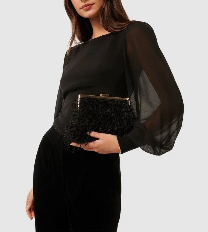 Forever New  FRANCIS Fluffy Frame Clutch for Women | Best Price UAE