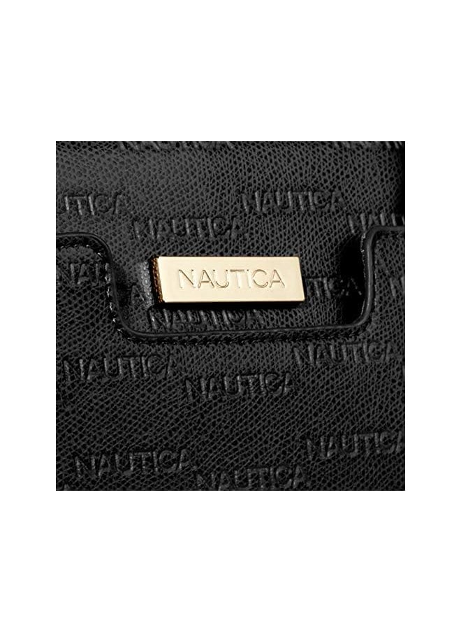 NAUTICA womens Sandy Jr. Top Handel Satchel with Removable Crossbody Strap Satchel Bag  - Image 3
