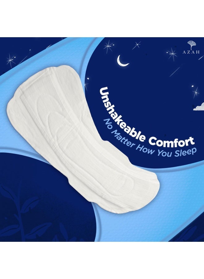 Azah XL+ Sanitary Napkins for Women [Pack of 10] | 312MM Large Night Pads | Cottony Soft Sanitary Napkins for Women | XL+ Pads for Woman | Overnight Protection |Extra Long & Wide | With Disposable Bag - Image 2