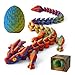 SYEFKJSA 3D Printed Dragon Eggs with Dragon Inside 12InchArticulated Fidget 3D Printed Animals Interesting Decorative Gift Easter Basket Essentials Stuffers Random Neon City - Image 2