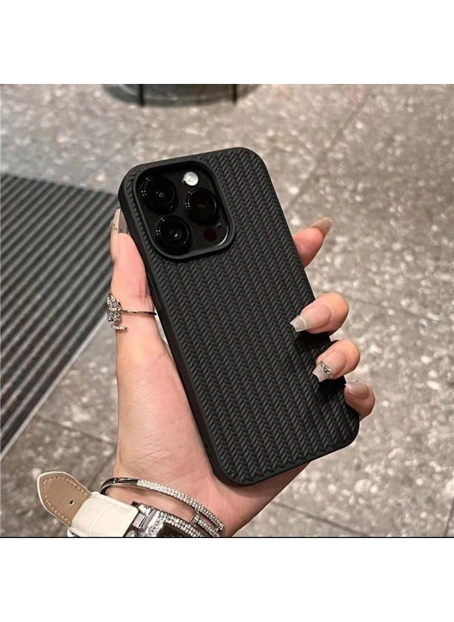 ShebSheb - Soft TPU 3D Braided Fabric Phone Case for iPhone 15 Pro Max - Image 1