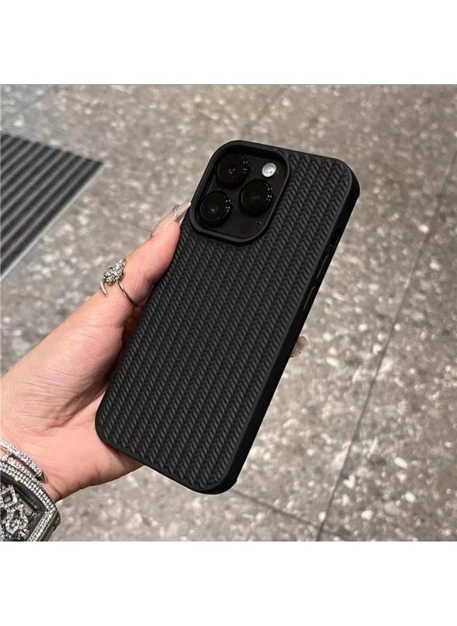 ShebSheb - Soft TPU 3D Braided Fabric Phone Case for iPhone 15 Pro Max - Image 1