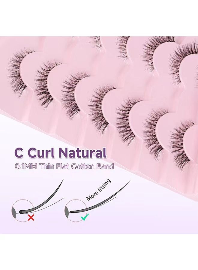 جمال 7 أزواج من الرموش الصناعية بنصف العين - Image 4