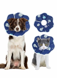 Protective Inflatable Collar for Dogs and Cats, Anti-Lick Dog Recovery Collars & Cones, Wound Healing Protective Cone Surgery Recovery Cat Elizabethan Collar, Comfy E-Collar Does not Impede Vision