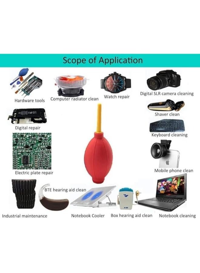 Rubber Air Blower Pump Dust Cleaner Dust Remover Rubber Air Blower Pump Cleaner for Cameras, Keyboard, Watch, Computer Laptop Screen Duster Ear Mold Dust Cleaner - Image 3
