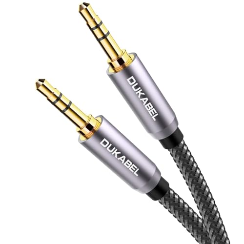 DUKABEL Top Series 3.5mm AUX Cable Lossless Audio Gold-Plated Auxiliary Audio Cable Nylon Braided Male to Male Stereo Audio AUX Cord Car Headphones Phones Speakers Home Stereos (4 Feet /1.2 Meters) - Image 1