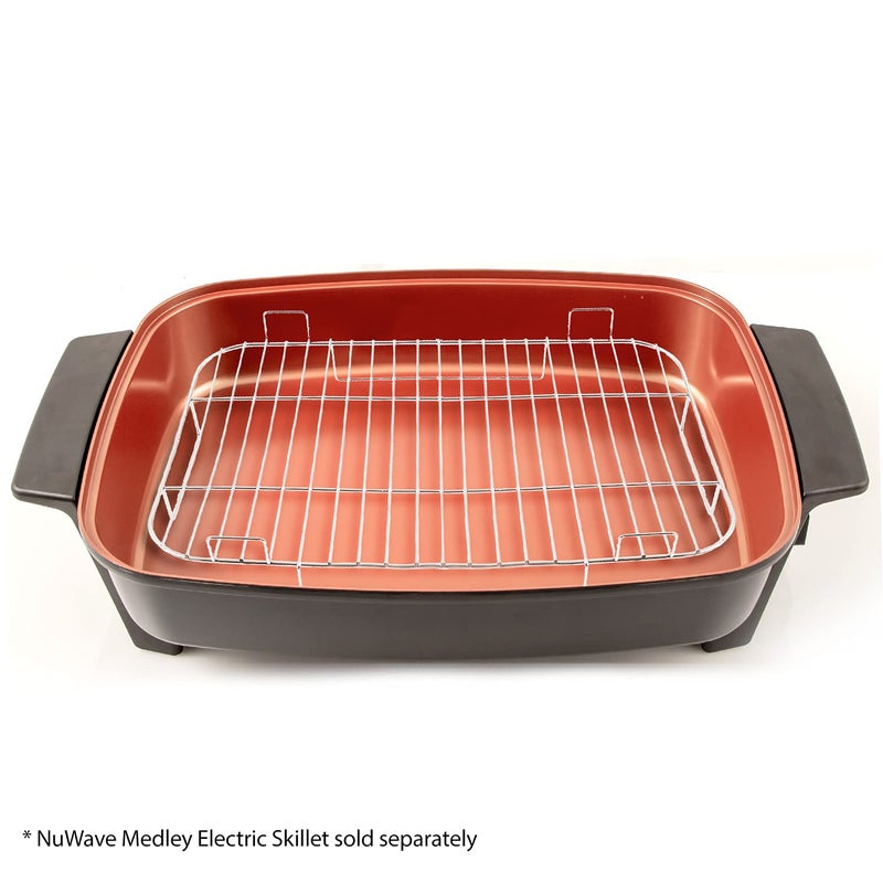 Nuwave 16-inch Stainless Steel Steamer Rack for the Medley XL Digital Skillet, Compatible with Model # 31825, 31826 - Image 3