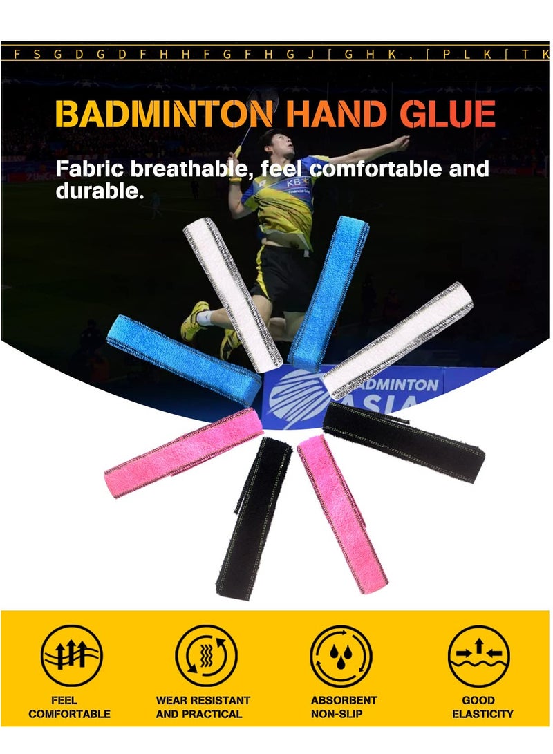 SYOSI Toweling Racket Overgrip, 4 Pcs Super Absorbent Cotton Towel, Skid Resist Absorb Sweat Grip Tape, Handles Protection for Tennis Badminton Racquetball Squash Baseball - Image 3