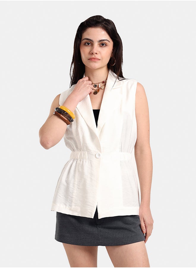 Carina One-Button Closure Vest  - Image 1