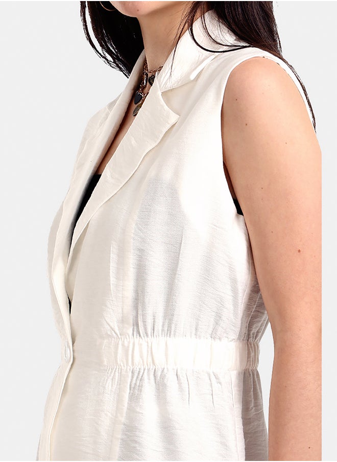 Carina One-Button Closure Vest  - Image 5