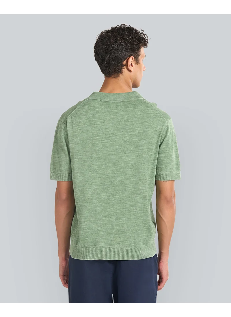 غانت Sunfaded Short Sleeve Polo Sweater