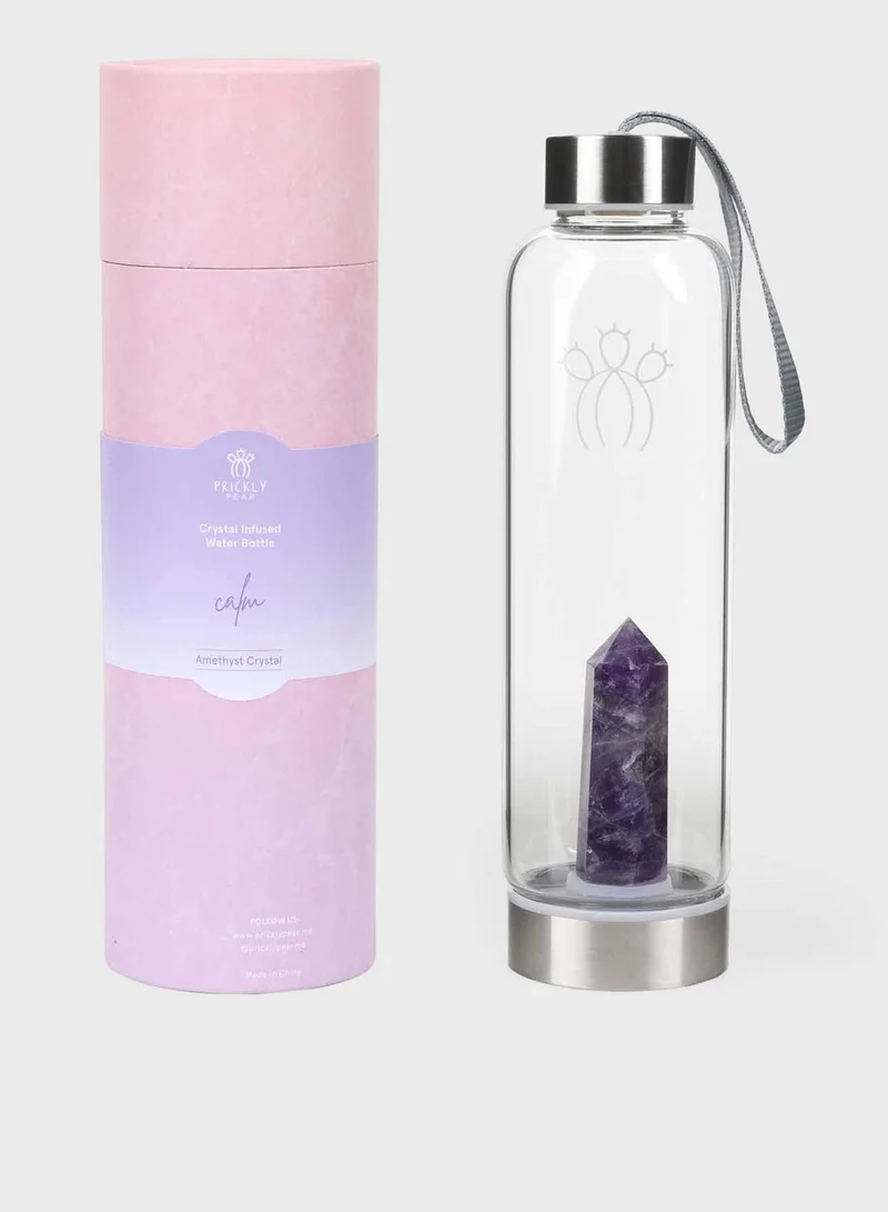 Prickly Pear Amethyst Interchangeable Crystal Water Bottle
