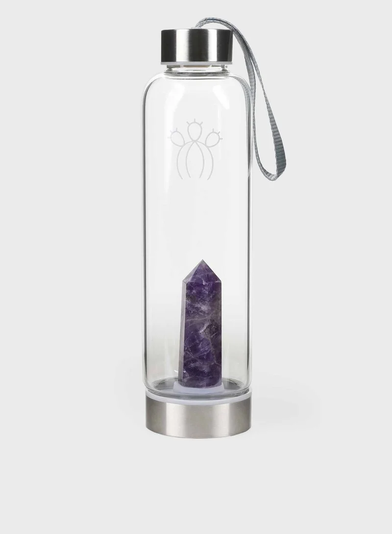 Prickly Pear Amethyst Interchangeable Crystal Water Bottle