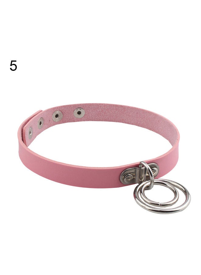 NIBEMINENT Rings Pendant Short Collar Necklace - Image 1