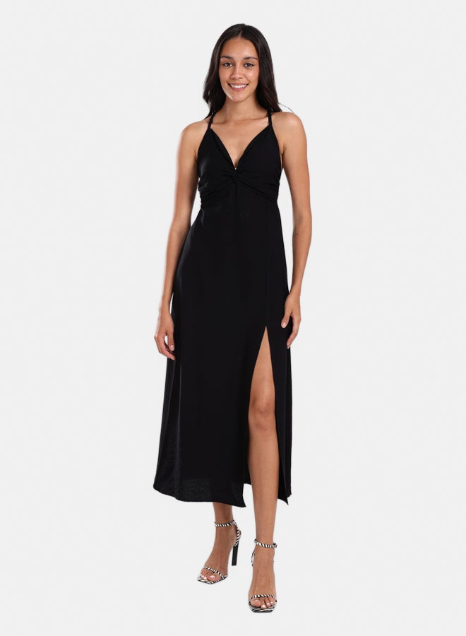 Carina Crisscross Back Midi Dress - Image 1