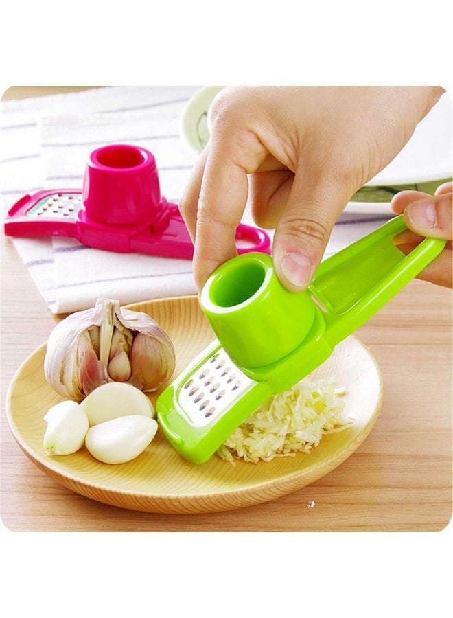 IKARUS Plastic Garlic Ginger Grater Plastic Chopper Kitchen Tool, Multicolour 2 pcs - Image 3