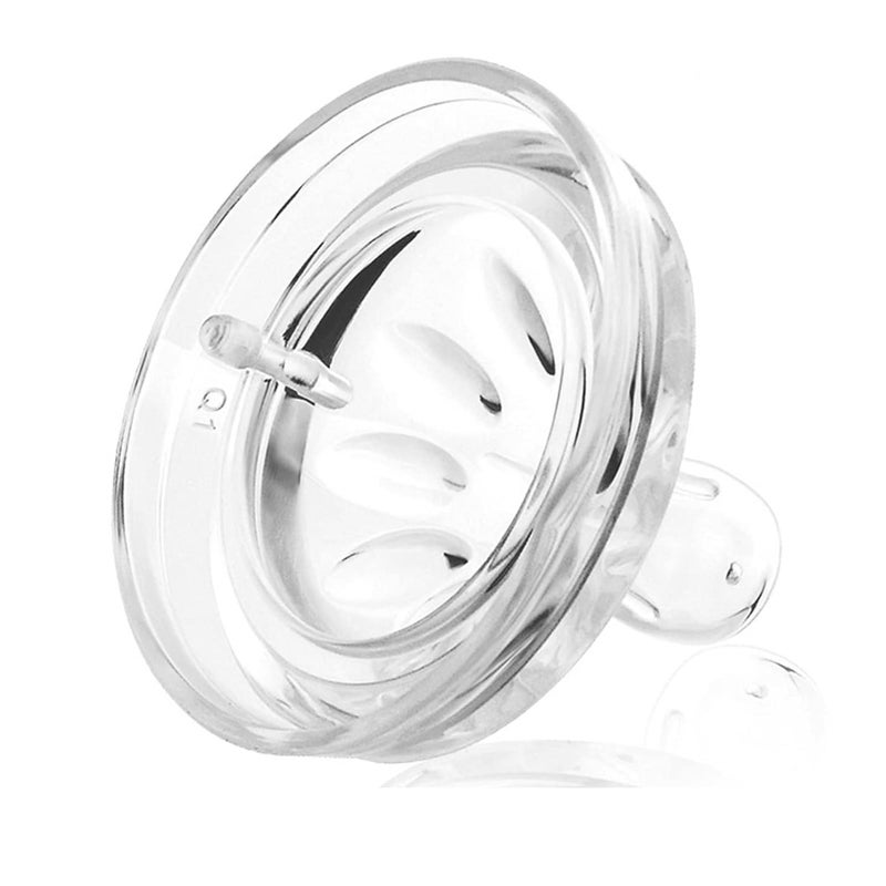 Naroote حلمات 4 قطع نانو بيبي حلمات زجاجة حلمات شفافة من السيليكون الناعم زجاجات الأطفال لحلمات الرضع من 6 إلى 12 شهرًا - Image 2