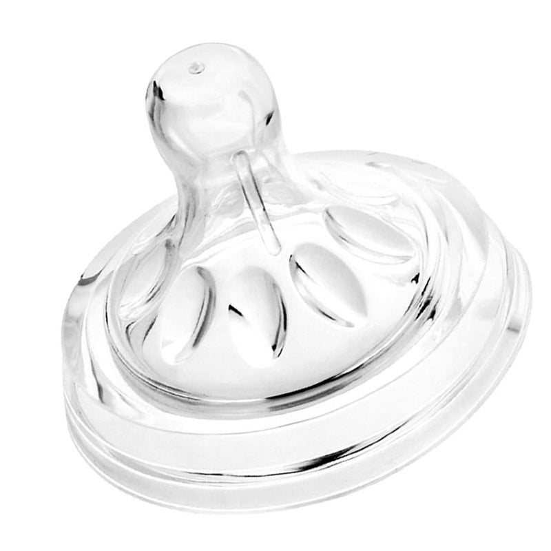 Naroote حلمات 4 قطع نانو بيبي حلمات زجاجة حلمات شفافة من السيليكون الناعم زجاجات الأطفال لحلمات الرضع من 6 إلى 12 شهرًا - Image 4