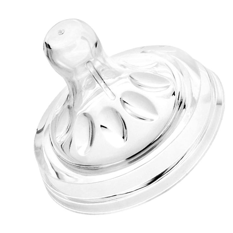 Naroote حلمات 4 قطع نانو بيبي حلمات زجاجة حلمات شفافة من السيليكون الناعم زجاجات الأطفال لحلمات الرضع من 6 إلى 12 شهرًا - Image 5