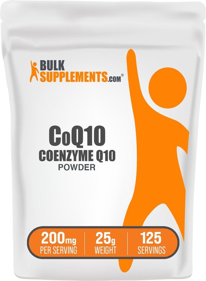 BulkSupplements.com Coenzyme Q10 Powder - Coenzyme Q10 200mg Supplement, Nutritional Supplement - Gluten Free, 200mg per Serving, 25g (0.88 oz) (Pack of 1) - Image 1