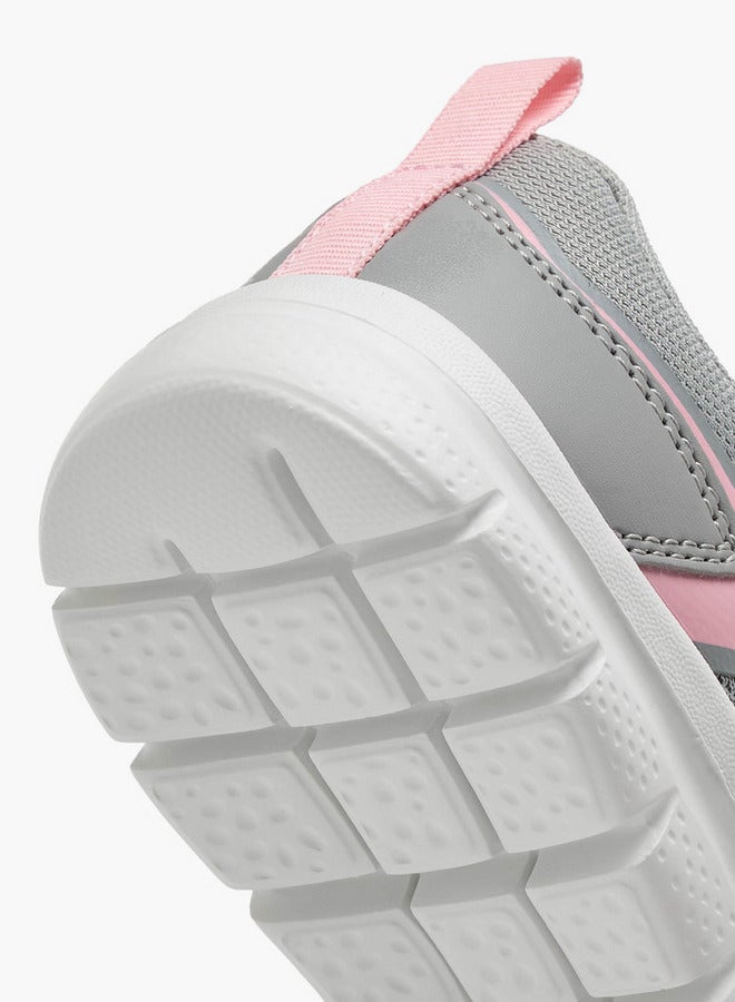 Oaklan by Shoexpress Logo Print Sports Shoes with Hook and Loop Closure  - Image 5