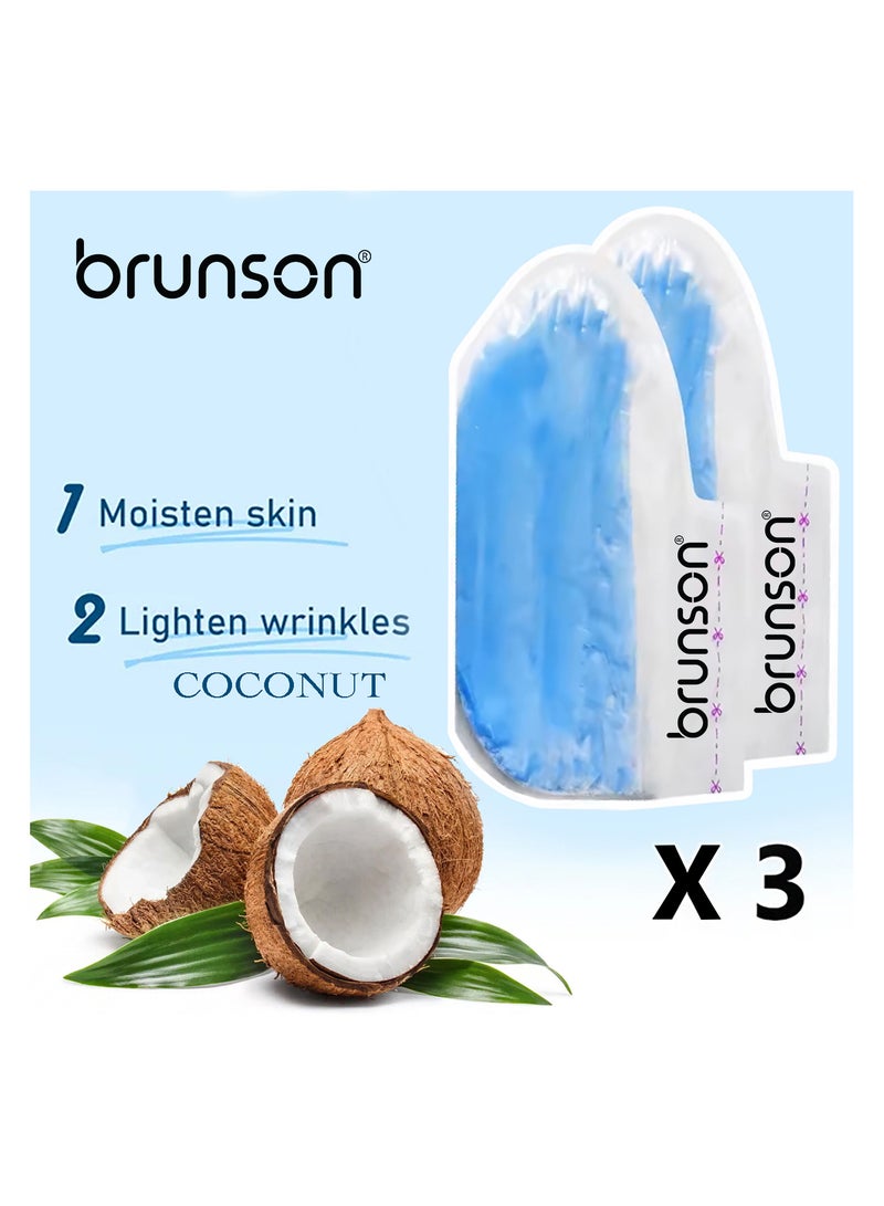 Brunson Paraffin Wax Socks Disposable Foot Moisturizing Spa Socks for Cracked Heels Dry Skin Pedicure Paraffin Therapy 6pcs Feet Wax Care Soft Hydrating Foot Bags for Deep moisturization - Image 2