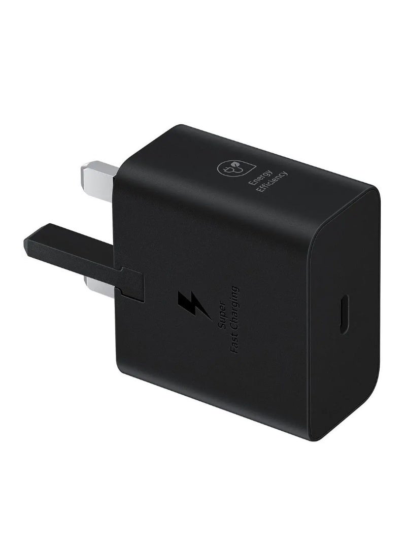 جون بولز محول سفر بقوة 25 واط، شحن فائق السرعة، قابس بريطاني، محول شحن سريع USB-C بقوة 25 واط بتقنية PD، شاحن من النوع C لهواتف أندرويد وآيفون - Image 1